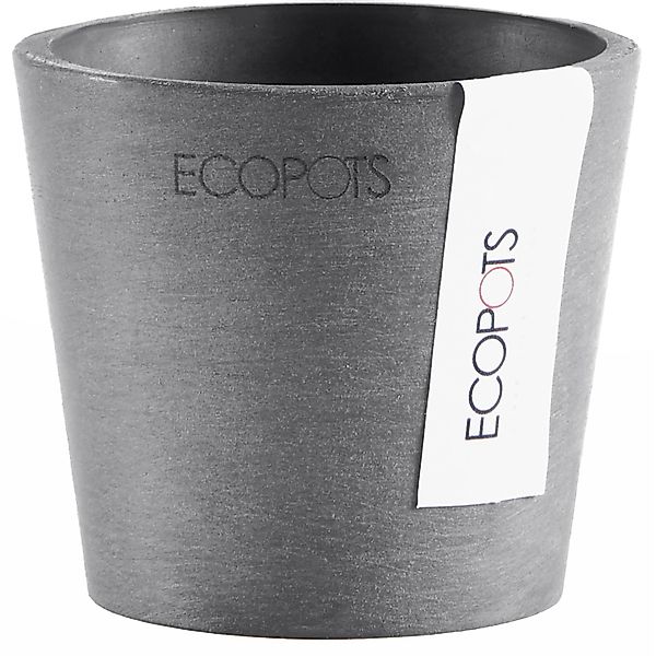 ECOPOTS Blumentopf AMSTERDAM Mini Grey, BxTxH: 8x8x7 cm günstig online kaufen