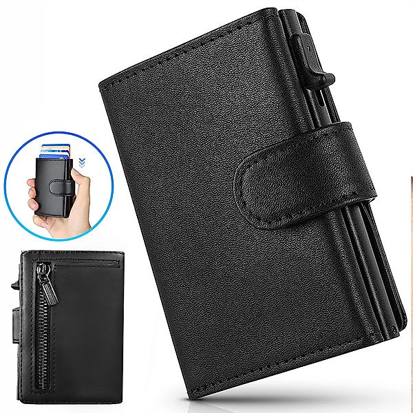 ibettertec Geldbörse Slim Wallet mit Münzfach,Herren günstig online kaufen