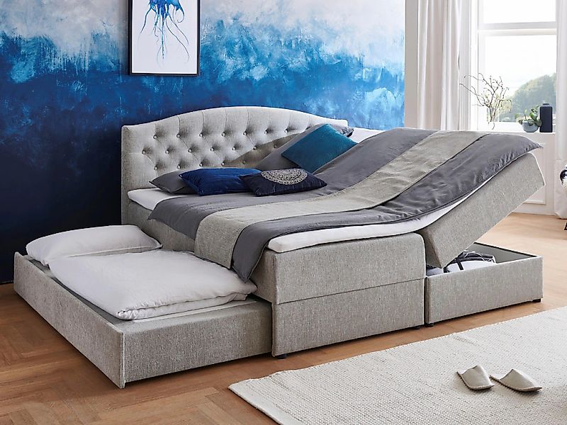ATLANTIC home collection Boxspringbett "Lotte", mit Topper, Bettkasten und günstig online kaufen