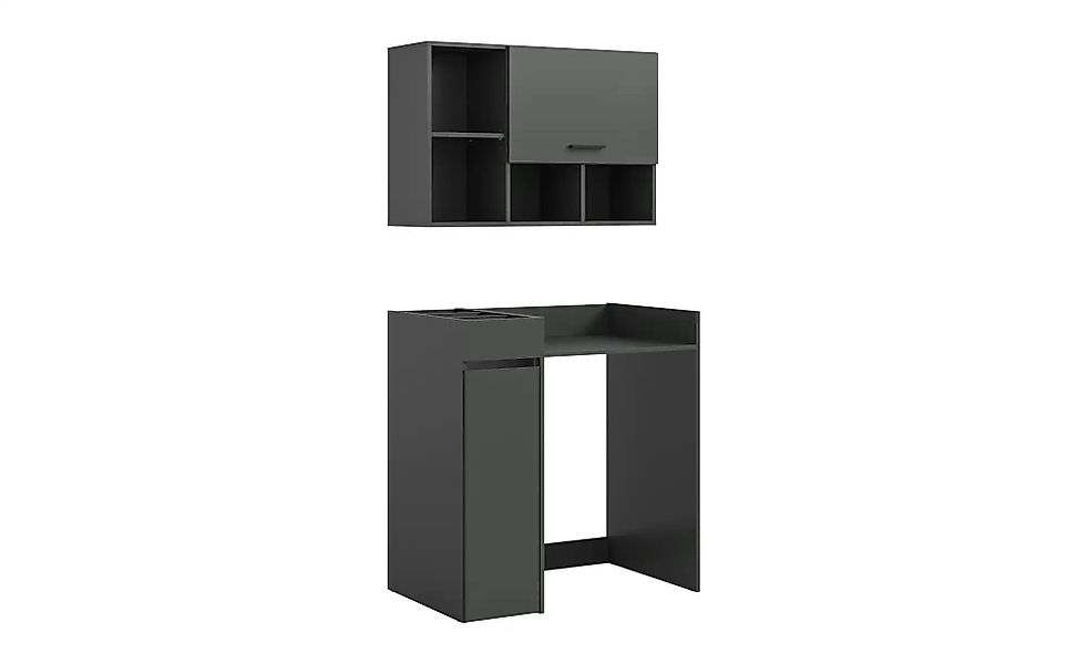 Waschmaschinenumbau Set   ¦ grau ¦ Maße (cm): B: 95 H: 195 Schränke > Badsc günstig online kaufen