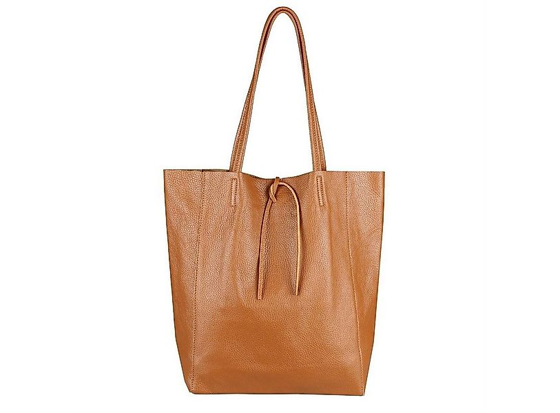 ITALYSHOP24 Schultertasche Made in Italy Damen Premium Leder SHOPPER Tasche günstig online kaufen
