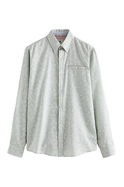 Next Langarmhemd Strukturiertes Hemd mit hochgerollten günstig online kaufen