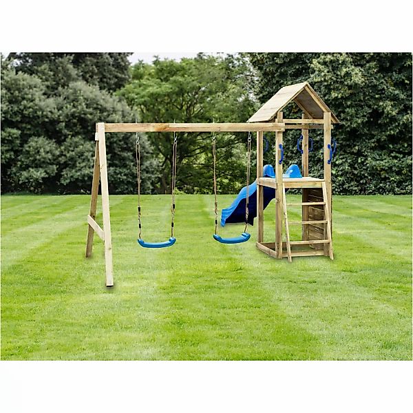 T & J Spielturm Mia mit Doppelschaukel B 295 x T 160 x H 210 cm günstig online kaufen