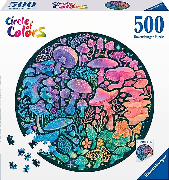 Ravensburger Puzzle Mushrooms, 500 Puzzleteile, Made günstig online kaufen