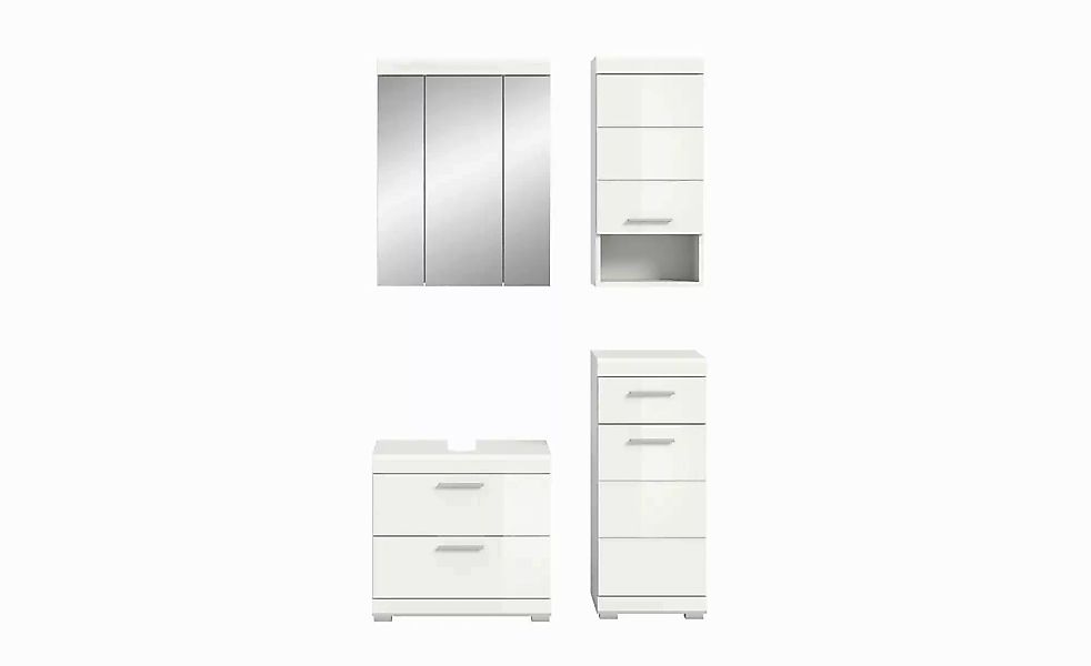 Badmöbel-Set SCHLOONSEE  4 teilig  bestehend aus: Waschbeckenunterschrank günstig online kaufen