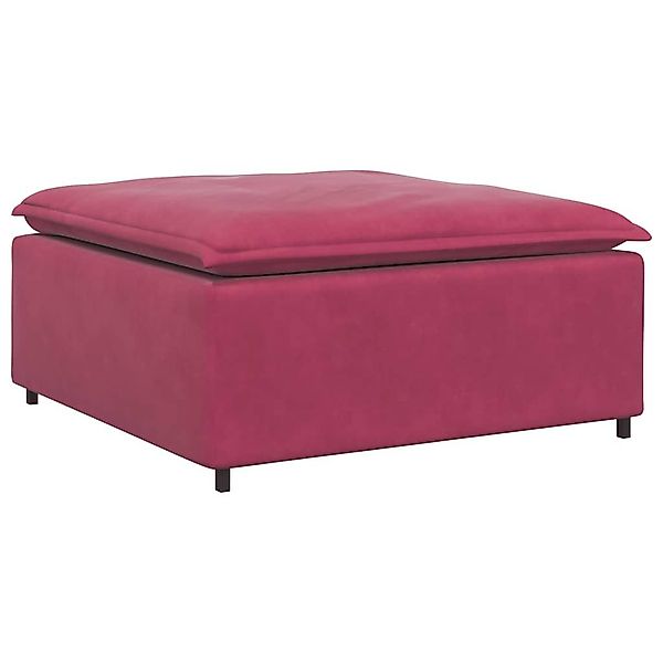 vidaXL Sofaelement Modulares Sofa Fußhocker-Modul Weinrot günstig online kaufen