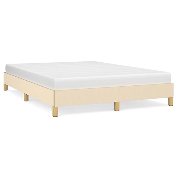 vidaXL Bettgestell ohne Matratze Creme 160x200 cm Stoff 346831 günstig online kaufen