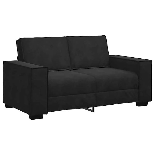 vidaXL 2-Sitzer-Sofa Schwarz 120 cm Samt 4105015 günstig online kaufen
