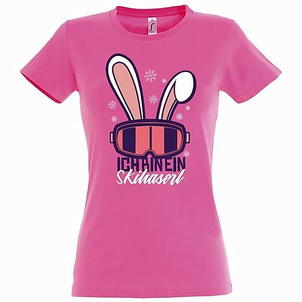 Youth Designz T-Shirt Ich Bin Ein Ski Haserl Damen Shirt mit trendigem Fron günstig online kaufen