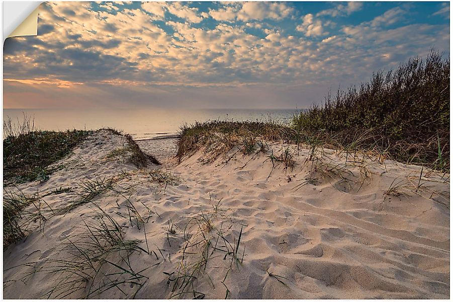 Artland Wandbild "Strand an Küste der Ostsee Graal Müritz", Küstenbilder, ( günstig online kaufen