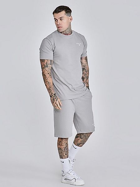 Siksilk T-Shirt & Shorts SikSilk Herren Graues T-Shirt und Shorts Set günstig online kaufen