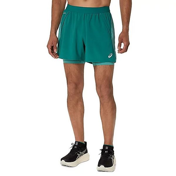 Asics Laufhose Asics Road 2-N-1 5In Short Herren Rainy Lake Light Teal günstig online kaufen