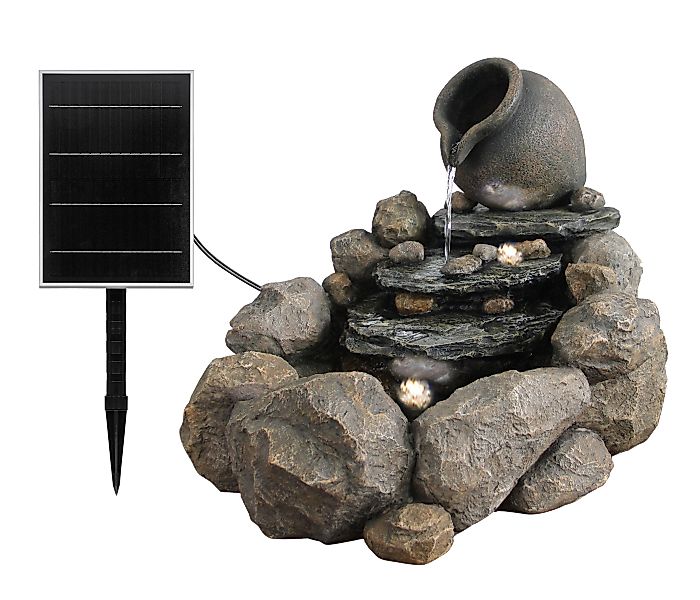Dehner Gartenbrunnen Soltero, mit LED Beleuchtung, günstig online kaufen