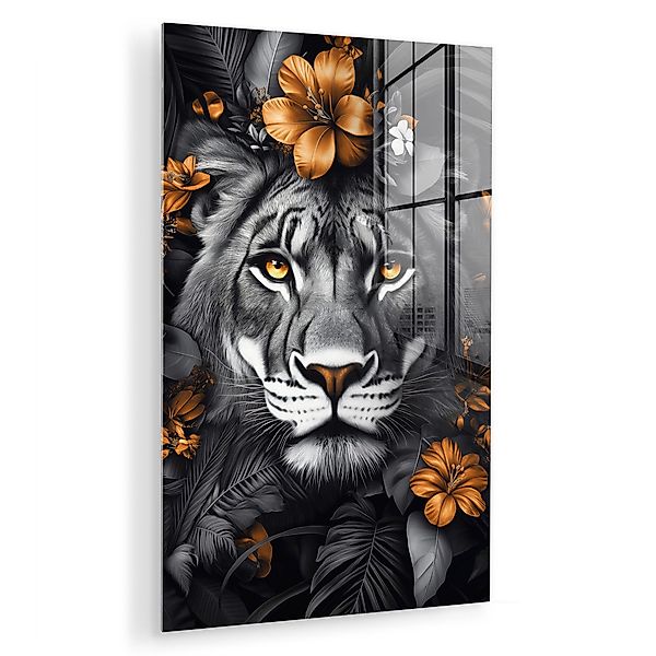 MuchoWow Acrylglasbild Tiger - Schwarz und günstig online kaufen