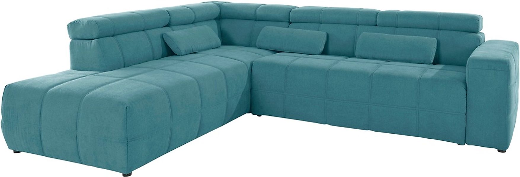 DOMO collection Ecksofa »Brandon L-Form, auch in Leder«, inklusive Kopfteil günstig online kaufen