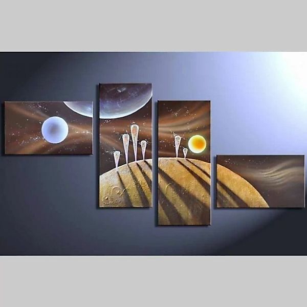 4 Leinwandbilder ABSTRAKTE KUNST (18) 160 x 80cm Handgemalt günstig online kaufen