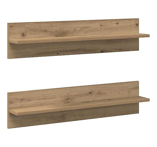 vidaXL Regal Wandregal 2 pcs Artisan-Eiche 80 x 11,5 x 18 cm Holzwerkstoff, günstig online kaufen