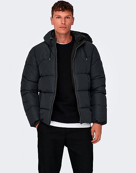 ONLY & SONS Steppjacke "ONSMARLON LIFE HOOD PUFFER JACKET OTW VD" mit Kapuz günstig online kaufen