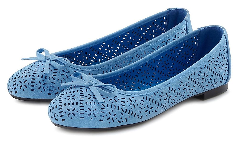 LASCANA Slip-On-Sneaker, Ballerina Freizeitschuh, Slipper, Halbschuh mit kl günstig online kaufen