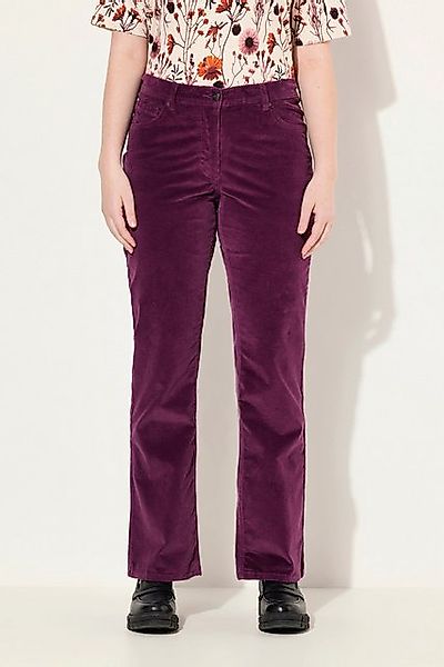 Ulla Popken Regular-fit-Jeans Cordhose Marie Bootcut Komfortbund Biobaumwol günstig online kaufen