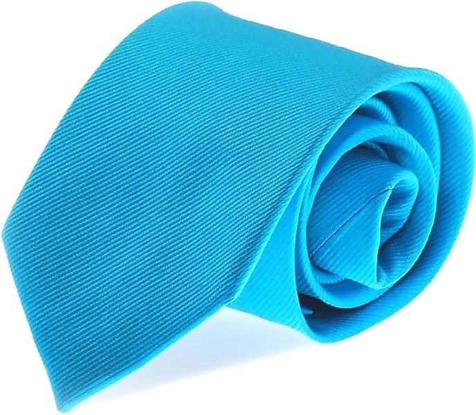 Krawatte Seide Aqua Blau Uni F24 - günstig online kaufen