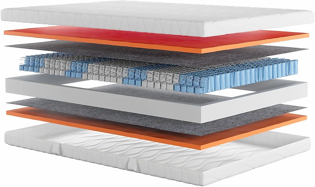 my home Taschenfederkernmatratze "Black Diamond Comfort, Matratze 90x200, 1 günstig online kaufen