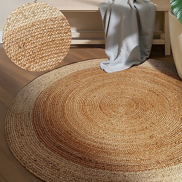 HANSE Home Teppich »Jutta Juteteppich«, rund, 9 mm Höhe, 100% Jutefaser, Na günstig online kaufen