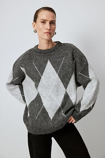 touche prive Sweatshirt STRICKPULLOVER MIT RAUTENMUSTER günstig online kaufen