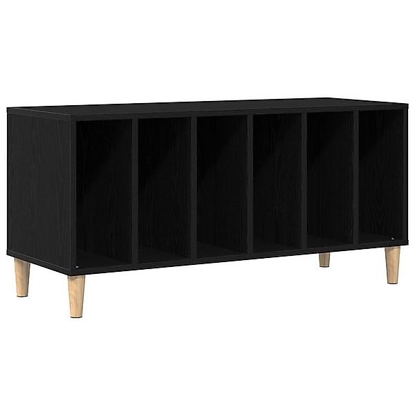 vidaXL Schuhschrank Plattenregal Schwarz Eiche 100x38x48 cm Holzwerkstoff ( günstig online kaufen