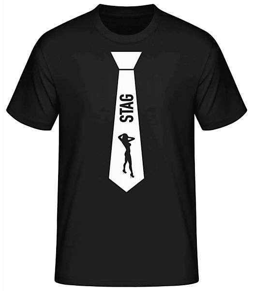 Krawatte STAG Stripperin · Männer Basic T-Shirt günstig online kaufen