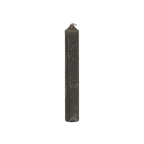 B&S Spitzkerze Rustikale Stabkerze durchgefärbt frostgrau günstig online kaufen
