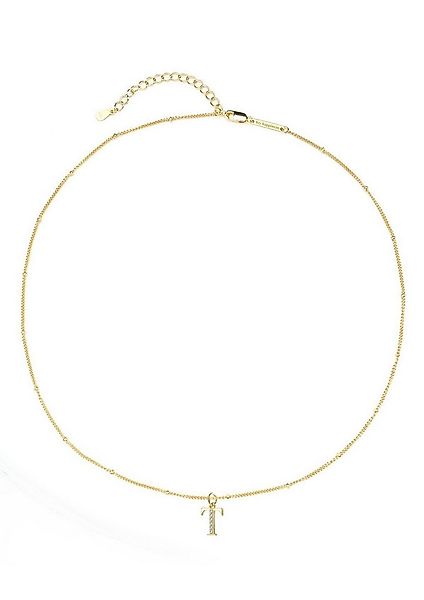 Hey Happiness Silberkette mit Buchstaben Anhänger A–Z, mit Zirkonia, 925 Si günstig online kaufen