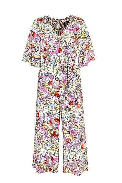 Hell Bunny Jumpsuit Happy daze Retro Vintage 60er 70er Blumen Playsuit Over günstig online kaufen