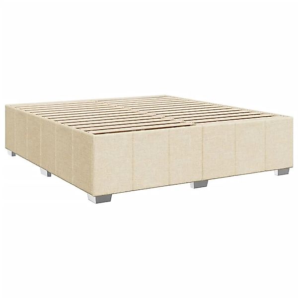 vidaXL Bettgestell ohne Matratze Creme 180x200 cm Stoff 3284858 günstig online kaufen