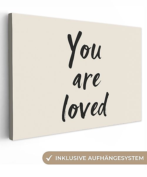 OneMillionCanvasses® Leinwandbild Minimalistisch - Beige - günstig online kaufen