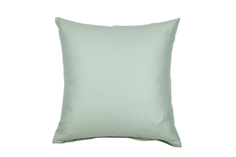 Janine Janine Mako-Satin Bettwäsche Colors 31001 rauchgrün Größe:  80x80 cm günstig online kaufen