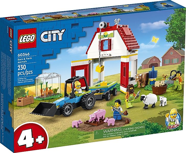 LEGO® LEGO® City 60346 Bauernhof mit Tieren Konstruktionsspielsteine, (230 günstig online kaufen