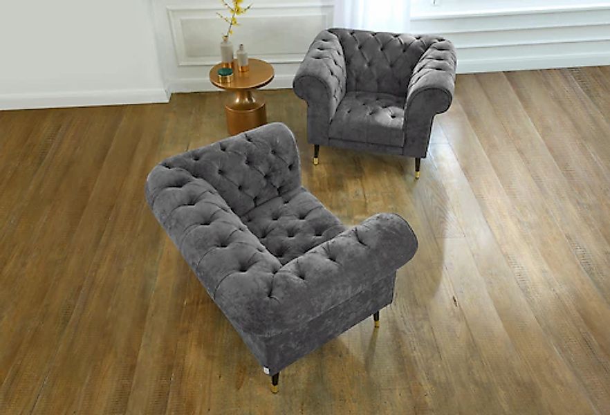 Home affaire Loveseat "Tinnum Loveseat, Chesterfield Sessel" günstig online kaufen