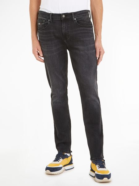 Tommy Jeans Tapered-fit-Jeans "Austim Slim Tapered" mit Logostickereien günstig online kaufen
