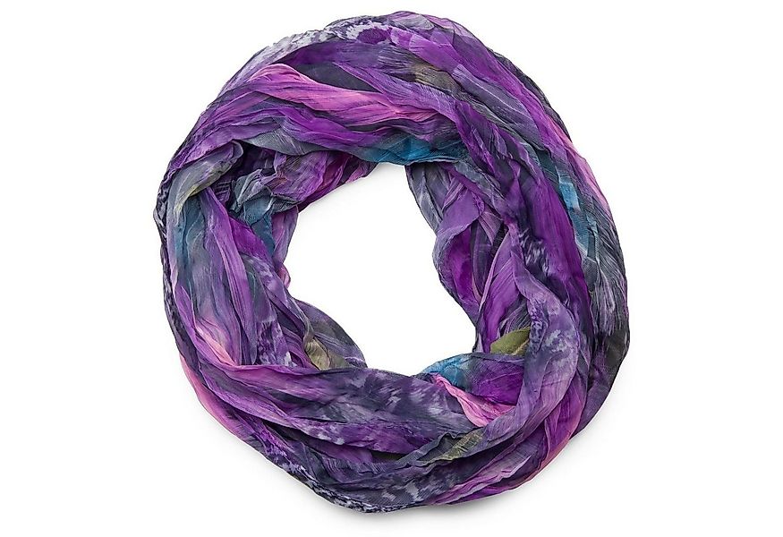 styleBREAKER Loop Loop mit Feder Muster, (1-St) günstig online kaufen