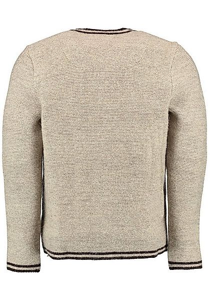 OS Trachten Strickjacke Fudei Trachten-Wolljacke mit Rundhalsausschnitt und günstig online kaufen