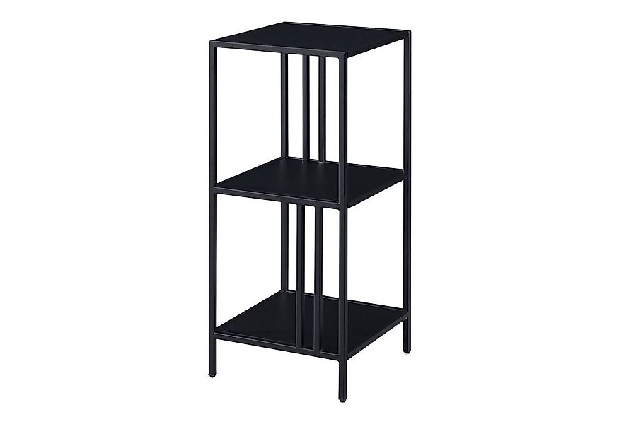 en.casa Standregal, »Kumlinge« mit drei Ablagen Stahl 80x35x35cm Schwarz günstig online kaufen