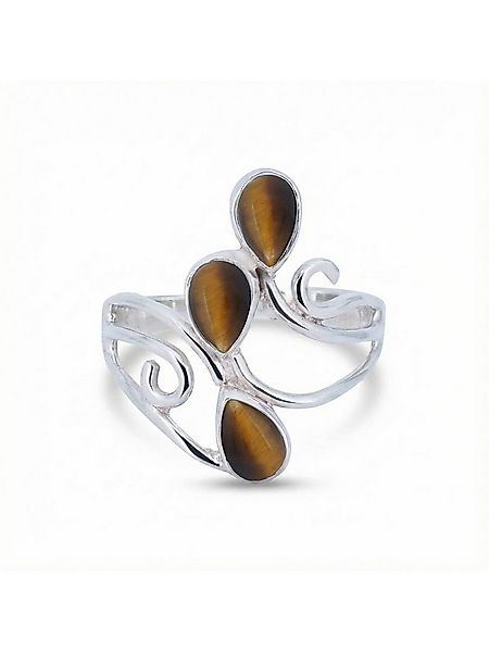 mantraroma Silberring SIDISTI aus 925 Silber mit Tigerauge (Ring mit Schmuc günstig online kaufen