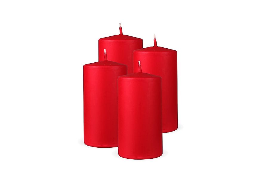 HS Candle Stumpenkerze Säulenkerze Ø7cm (4-tlg), Wachskerzen - unparfümiert günstig online kaufen