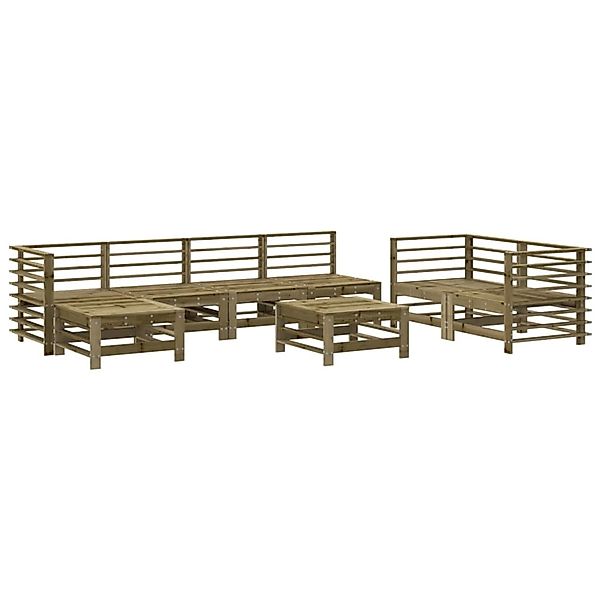 vidaXL 8-Tlg Garten-Lounge-Set Kiefernholz Imprägniert 3186584 günstig online kaufen