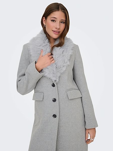ONLY Langmantel "ONLANNIE LIFE FUR COLLAR COAT CC OTW" günstig online kaufen