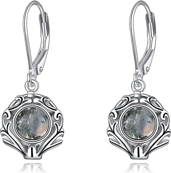 LuxusKollektion Schmuckset Moosachat Leverback Ohrringe Sterling günstig online kaufen