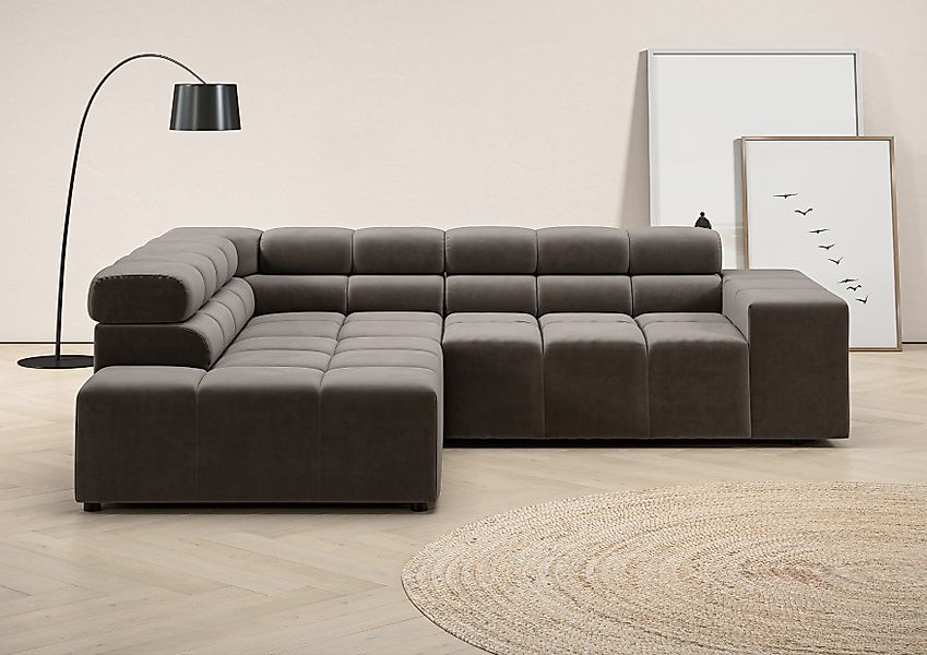 INOSIGN Ecksofa Ancona, incl. Kopfteilverstellung + günstig online kaufen