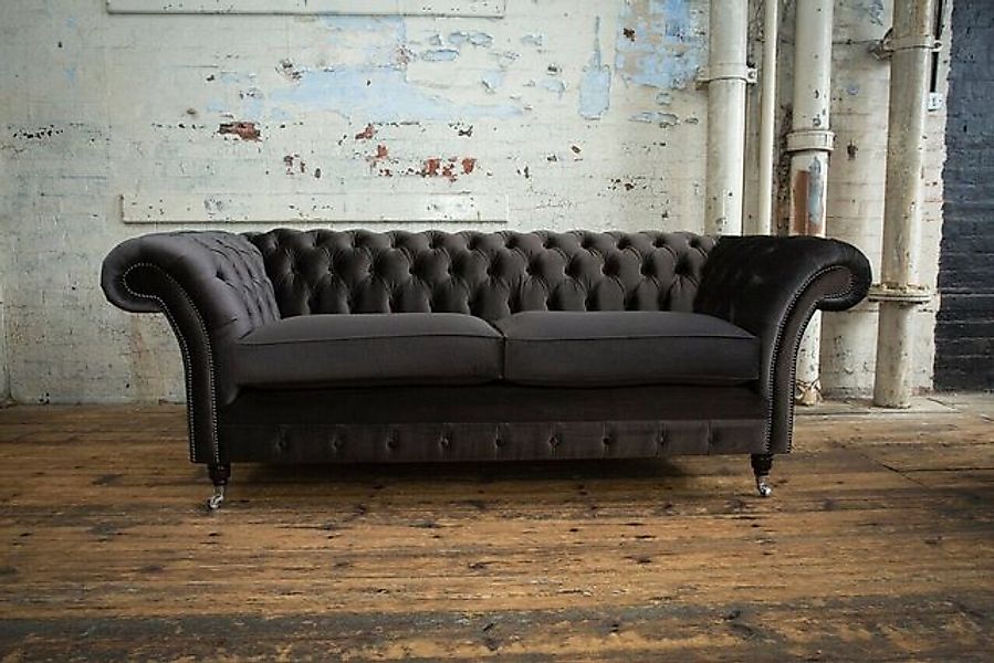 JVmoebel Chesterfield-Sofa Chesterfield Sofa 3 Sitzer Couch Polster Sitz Te günstig online kaufen