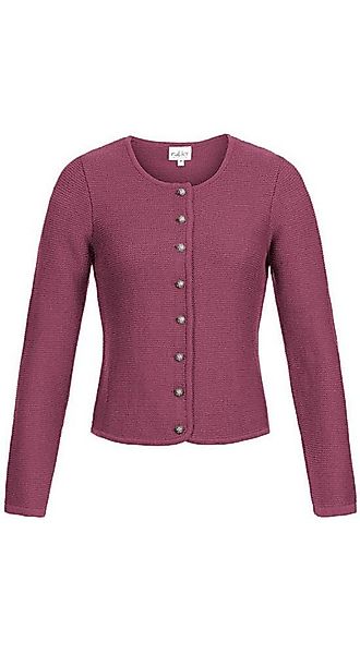 Nübler Trachtenstrickjacke Strickjacke Langarm Anni in Bordeaux von Nübler günstig online kaufen